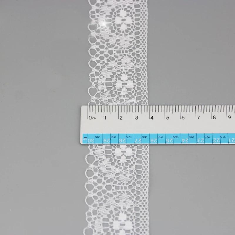 (10 Yards/roll) 40mm White Lace Fabric Webbing Decoration Packing Material