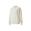 PUMA Sweatshirts Women's Ivory White Crew Neck Moderate Regular 534398-73