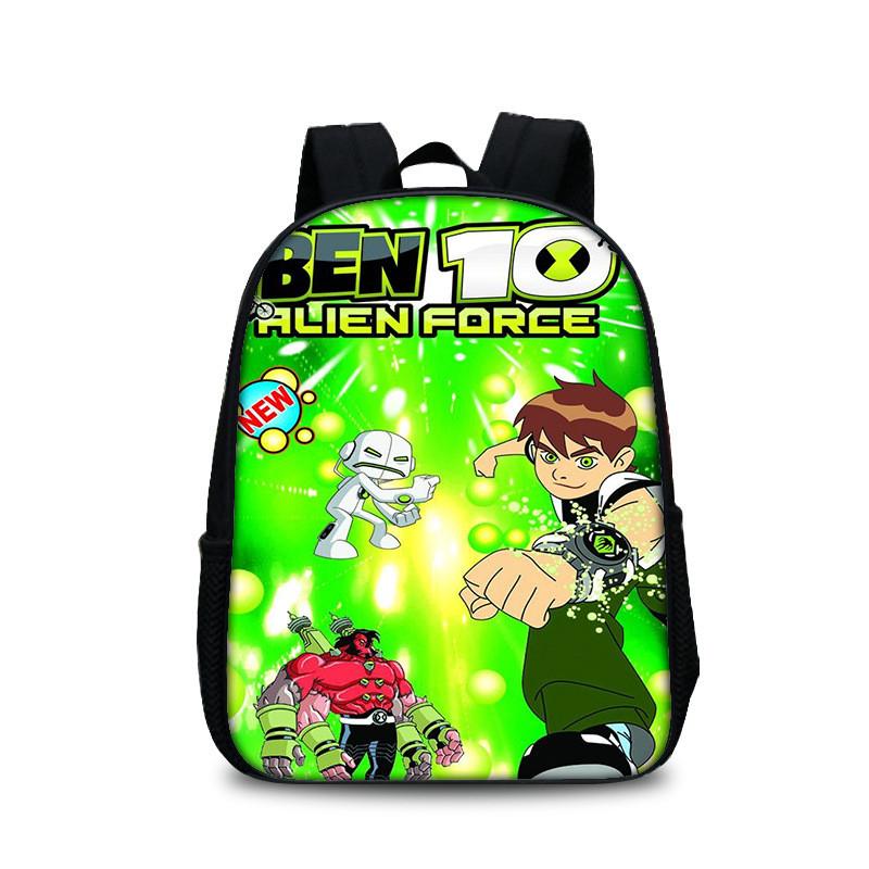 Mochila Escolar Ben 10 para Adolescentes con Diseño Cómodo Bolsa para Libros de Nailon para Estudiantes