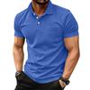 Men's Fashion Shirts Short Sleeve Casual Cotton Golf Shirts Moisture Wicking Shirt With Pocket
