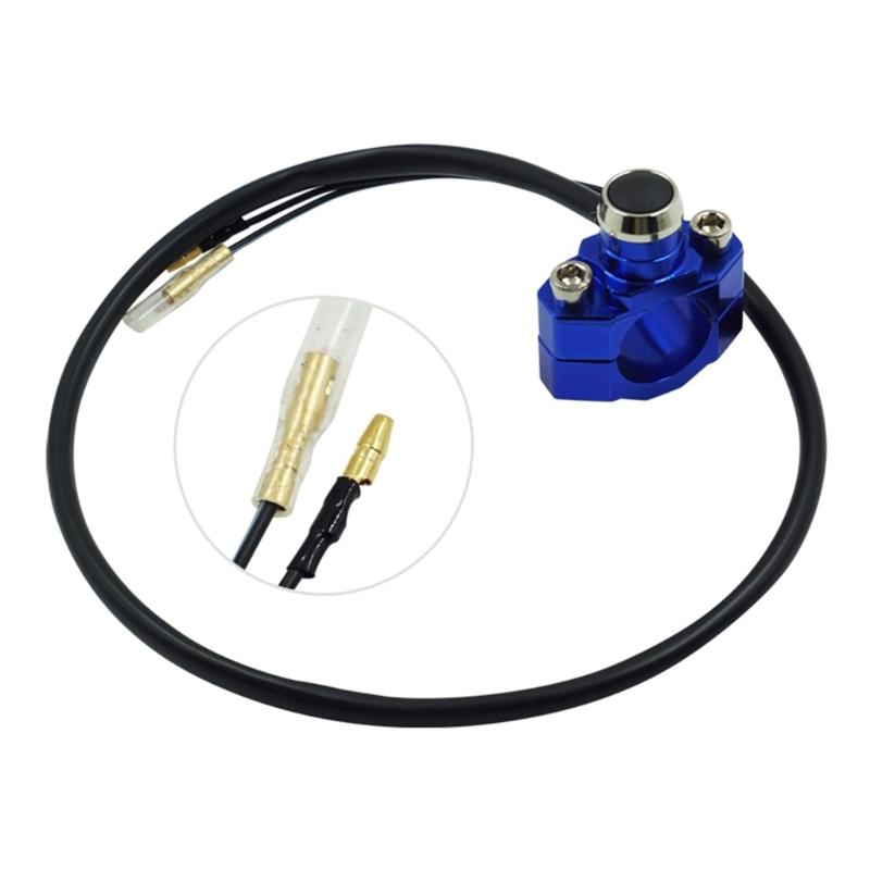 Motorcycle Handlebar Switch 22MM 7/8" Universal On/Off Button for Headlights Horns Power Cutoffs Aluminum Alloy Durable