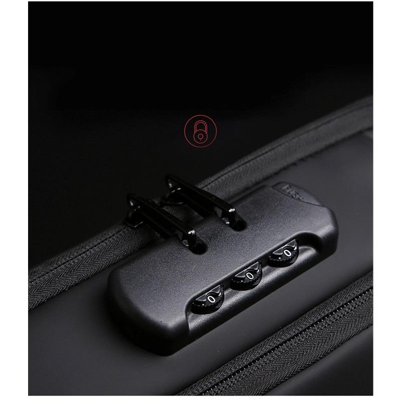 Herren Brusttasche Passwortschloss Diebstahlschutz Fahrradtasche Freizeit Outdoor Laufen Reise Hüfttasche Schulter Messenger Sportrucksack