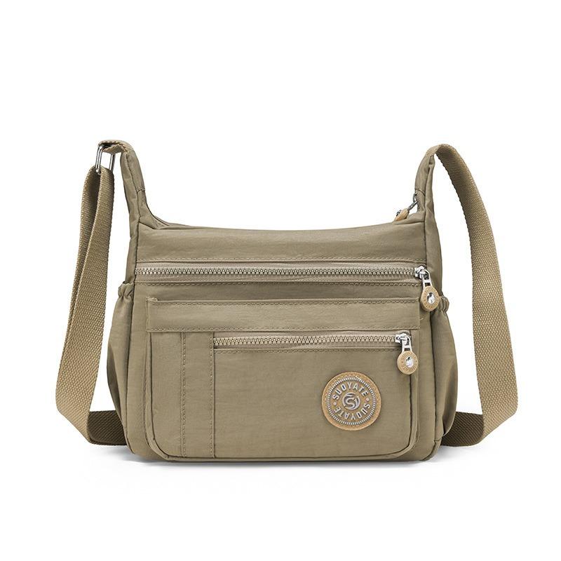 Neue Umhängetasche mit großem Fassungsvermögen, leichte Stofftasche, Muttertasche, mehrschichtige Schultertasche, Damen-Reiserucksack