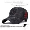 Męska czapka baseballowa snapback z haftem głowy tygrysa, kamuflażowa, outdoorowa, regulowana, chroniąca przed słońcem, rekreacyjna, wiosenna, jesienna, podróżna, turystyczna, na plażę, na wakacje