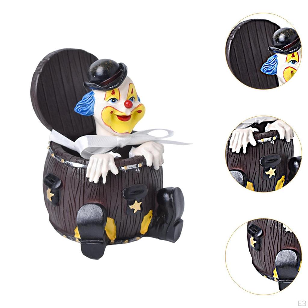 Circus Props Model Doll Figure Collectible Art Figures Birthday Party Resin Ornament Decorative