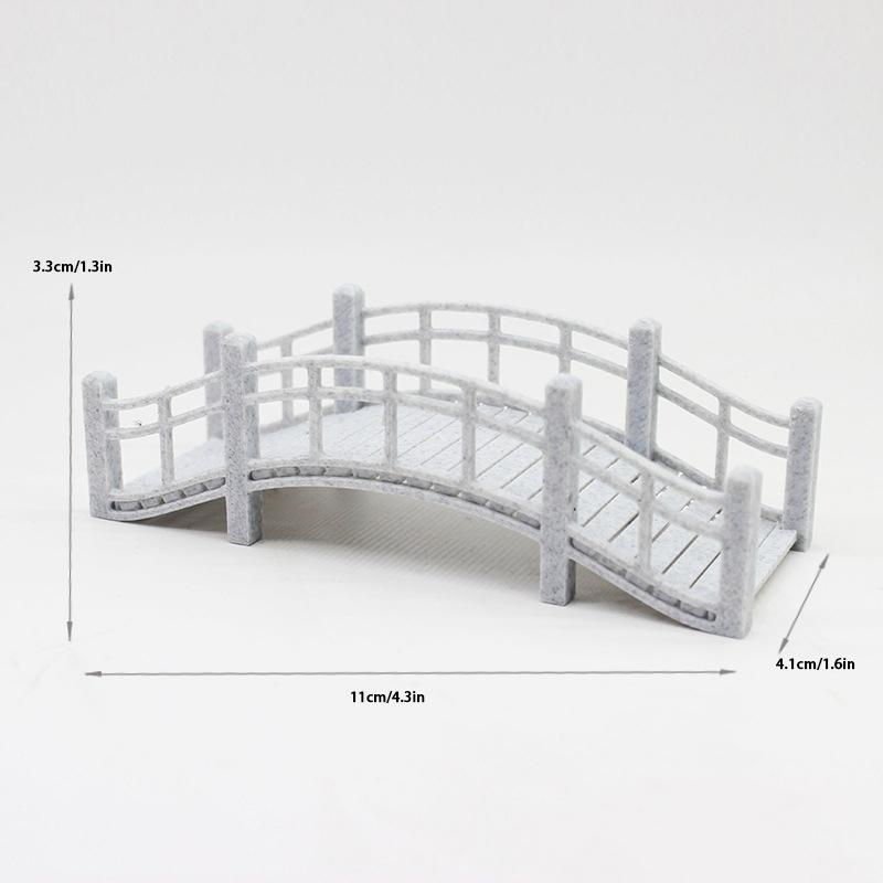 1Pc Diy Terrarium Ornaments Miniature Small Bridge Figurine Fairy Garden Bonsai Rockery Lanscaping For Room Decoration