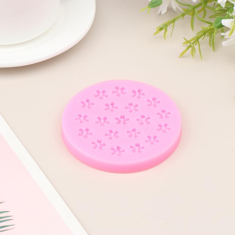 Mini 20 de găuri cu flori de cireș, trandafiri, matriță din silicon, în formă de floare, ciocolată, fondant, desert, prăjitură cu flori, instrument decorativ de copt