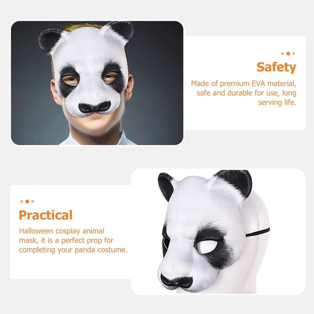 Halloween Animal Masks Masquerade Panda Halloween Cosplay Masks Carnival Party Masks Panda Masks Costume