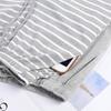 Men's Thin Pajama Pants Soft  Athletic Drawstring Stretchy Sleep Pants Loose Cotton Sweatpants with Pockets Breathable Casual Striped Home Pants Male