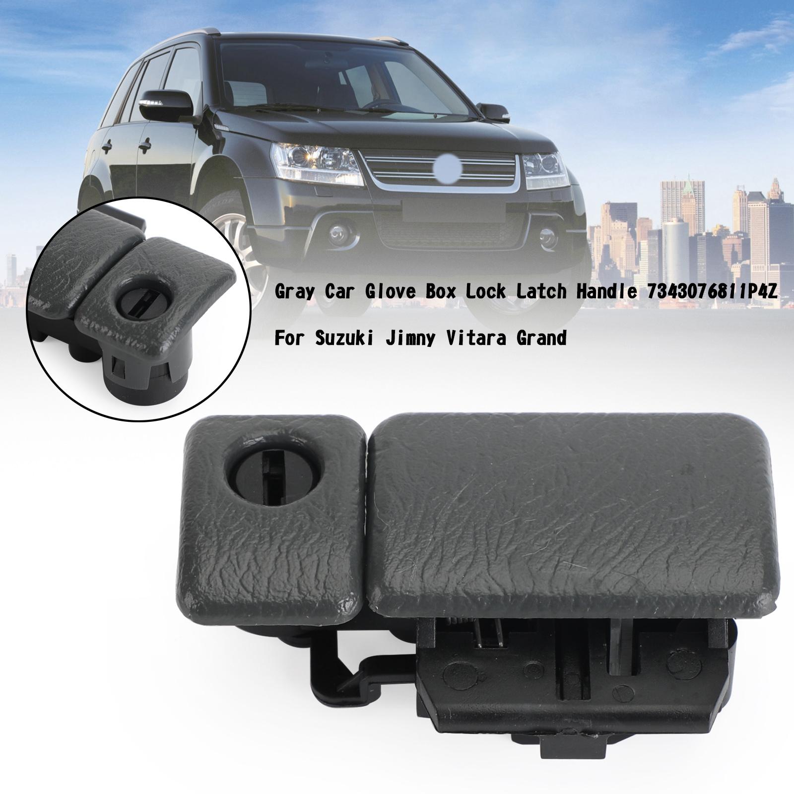 

Gray Car Glove Box Lock Latch Handle 7343076811P4Z For Suzuki Jimny Vitara Grand