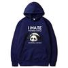 Lazy Panda I Hate Morning People Bedrukte Hoodie Dames Casual Mode Hoody Herfst Zacht Sweatshirt Harajuku Warme Sportkleding Heren