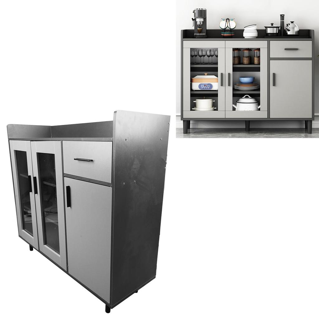 Bufet de living modern, simplu, luminos, de lux, pentru bucătărie, cu depozitare, dulap de ceai pentru acasă, dini