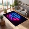 Atletico Madrid Theme rug Soft Crystal Velvet Area Rug Non-Slip Floor Carpet for Living Room Bedroom Nursery