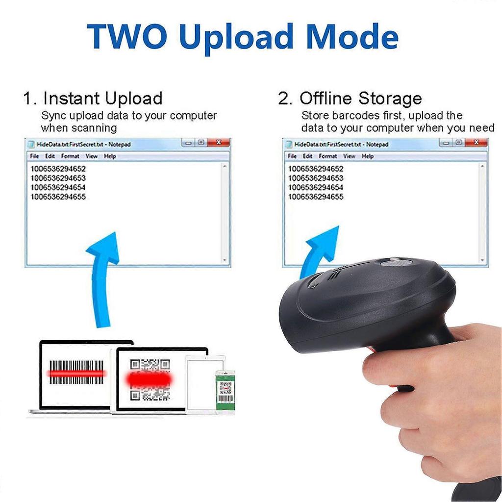 High quality  U11-WC 1D wireless scanner 2.4G wireless scanner barcode scanner