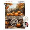 Halloween Pumpkin Wagon Pearl Painting Art Full Pearl Handmade Diy Home Decorations
