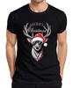 Reindeer Christmas Merry Christmas Santa Hat Sunglasses Unisexs Tshirt