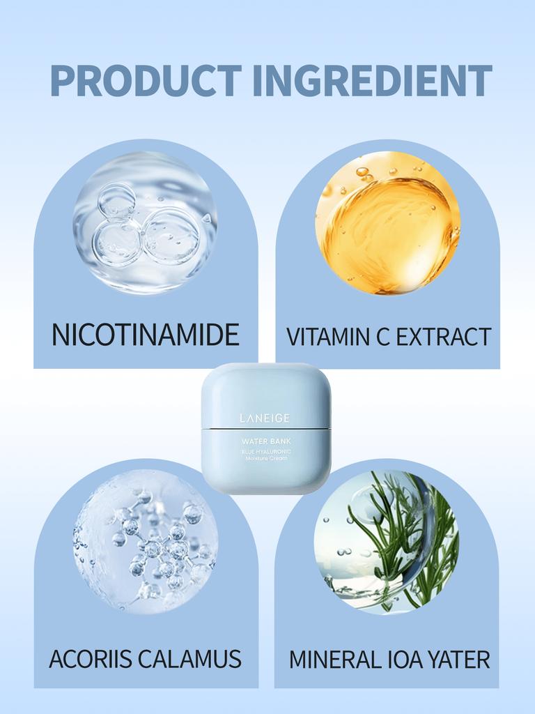 LANEIGE Zestaw Kremu Wodnego Blue Hyaluronic 50ml - Intensywnie Nawilżający Nawilżacz