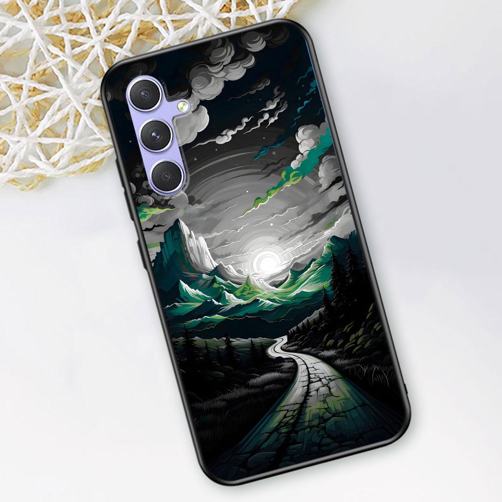 Landscape Mountain Case for Samsung Galaxy A51 A53 A54 A31 A52 A12 A13 A21s A22 A32 A11 A22 A33 A41 A52s A73 A14 TPU Phone Cover