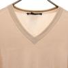 GUCCI made in Italy Long sleeve V neck Cut M Pale orange Men's Used