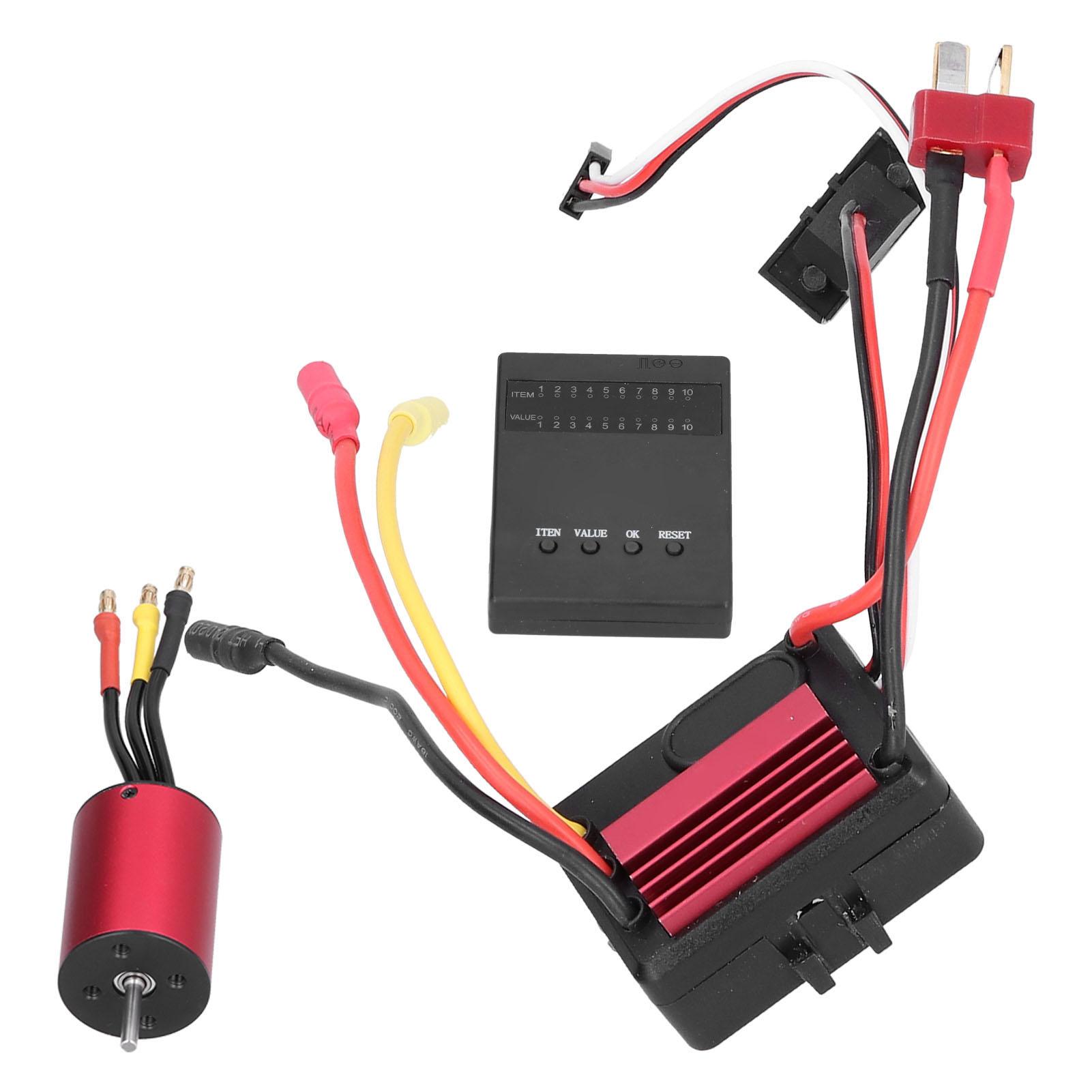 

2838 4500KV 4P Brushless Motor 35A Brushless ESC+Programming Card for 1 14 RC Car