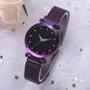 Women Fashion Diamond Quartz Wristwatches Luxury Women Watches Ladies Magnetic Starry Sky Watch Reloj Mujer Zegarek Damski