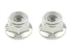 POSH FAITH Suprimentos para Motocicleta Porca de Bloqueio de Nylon com Flange, 2