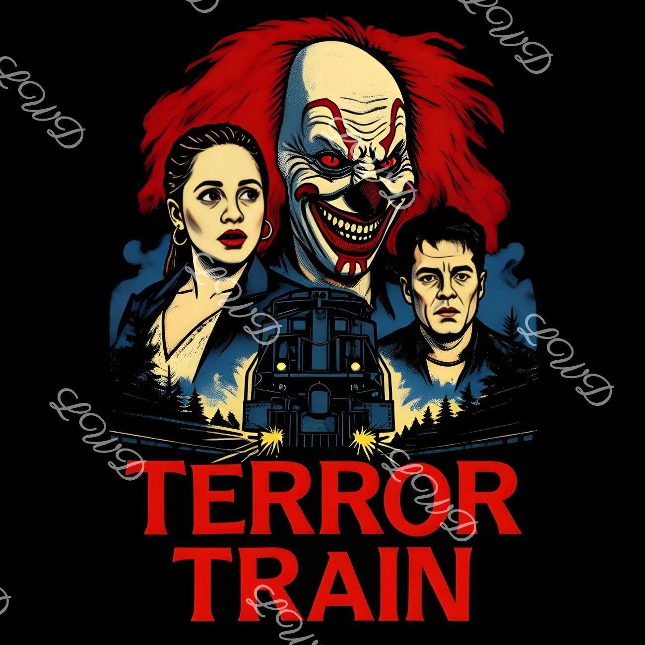 Terror Train Graphic Art Print T-Shirt | Slasher Horror Movie Poster XL
