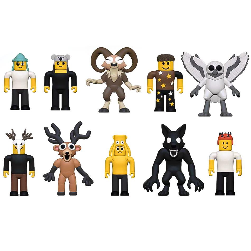 24pcs horror game 99 Nights in the Forest blind box The Deer The Ram The Owl Camper Peripheral character figurines and ornaments