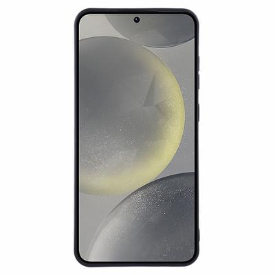 Pour Samsung Galaxy S24+ Coque Texture Cuir TPU Antichoc Housse de Téléphone