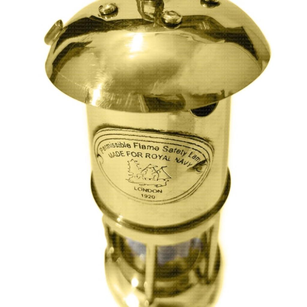 6" Solid Brass Working Nautical Miner Lamp Oil Ship Lantern Maritime Gift For Halloween, Thanksgiving, Christmas and Anniversary Gift