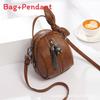 Bear Embellished Small Water Bucket Purse With Internal Pockets For Casual Outings