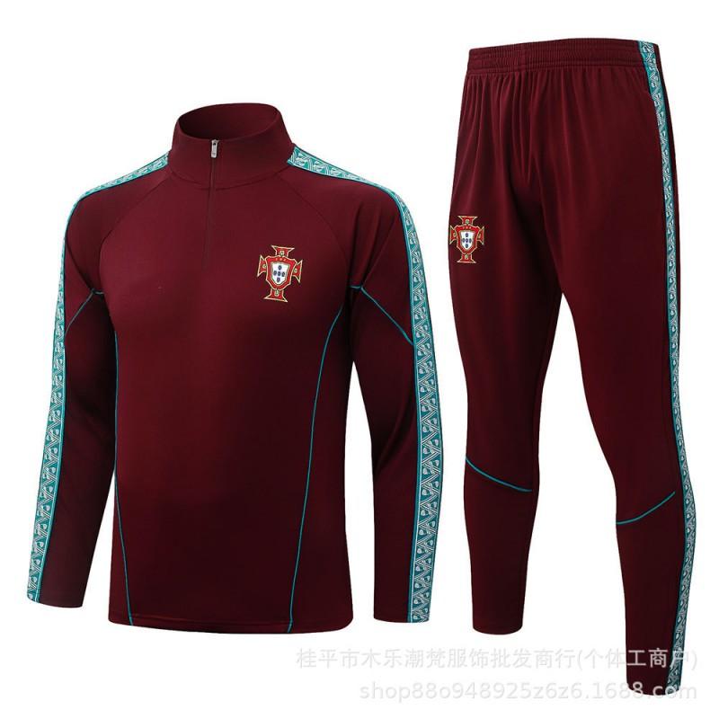 26/27 Season Spain Miami Marseille Training Top Long Sleeve Half Zip Tracksuit Kids Adult Football Jersey Fall Winter