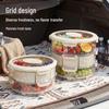 Portable Fruit and Snack Tray with Fresh-Keeping Compartments – Transparent Storage for Outings, Picnics, Camping, and Refrigerator Use