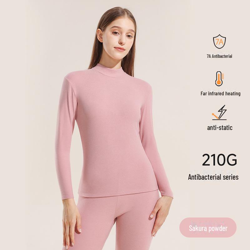 

Женский антистатический термобелье средней длины, антибактериальный 7A, с двухсторонним начесом, осенняя одежда для мужчин и женщин XL