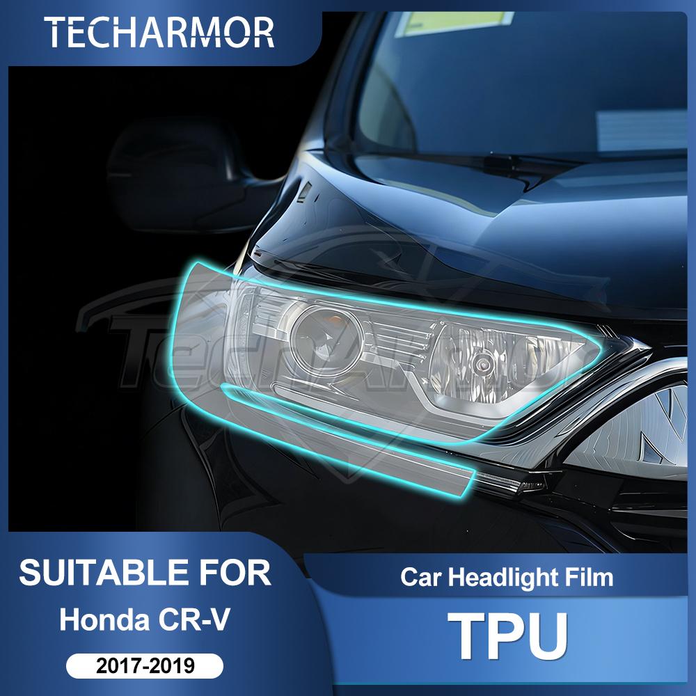 TPU Car Headlight Protective Film For Honda CRV 2017 2018 2019 Transport & Smoke Anti-Scratch Auto External Accessories