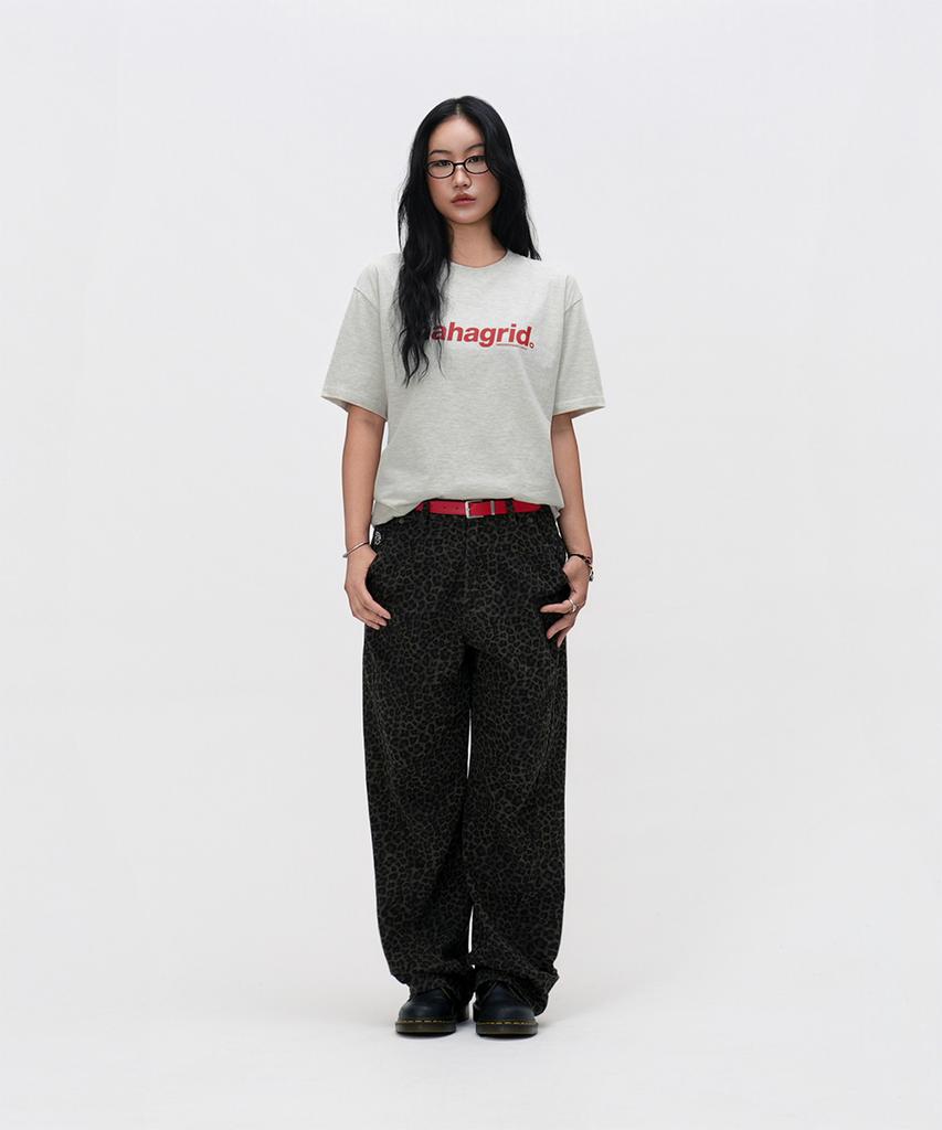 MAHAGRID Basic Logo Tee Light Oatmeal(Mg2Cmmt502A)