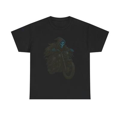 Gothic Skull Motorcycle Graphic Tee, Unisex T-Shirt, Grunge Fashion