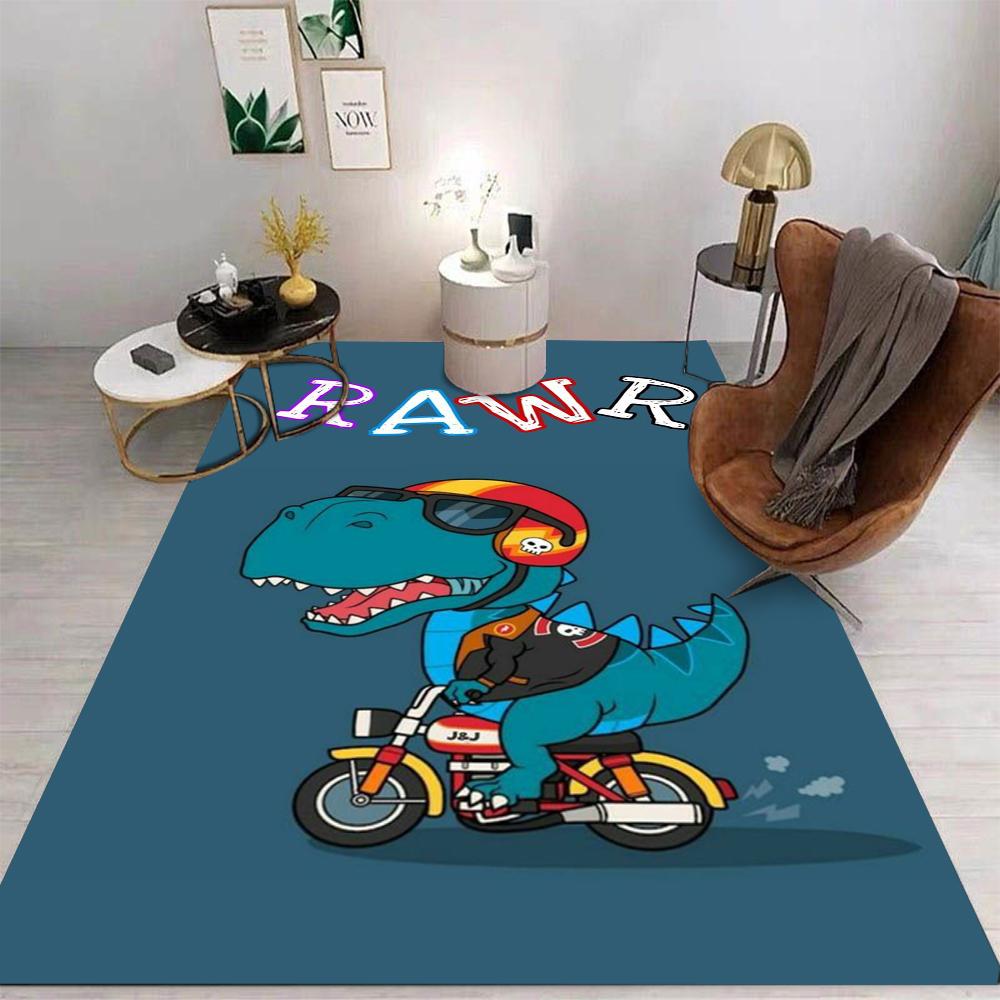 Cartoon Dinosaur Carpet Cartoon Living Room Bedroom Kitchen Sofa Table Balcony Rug Washable Mat Exquisite Home Ornaments