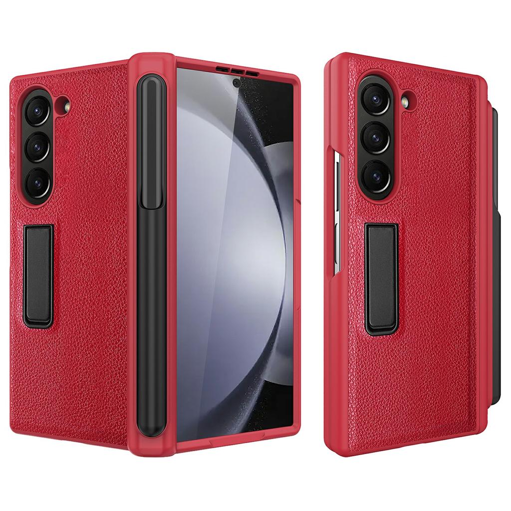 For Samsung Galaxy Z Fold6 5G Case Kickstand PC+TPU Phone Cover with Pencil Slot