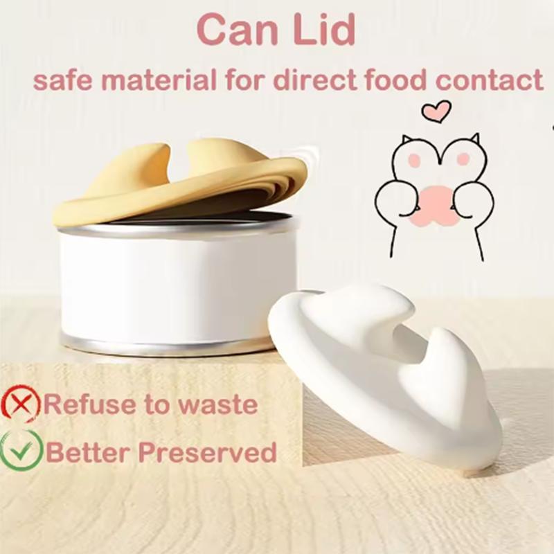 Cat canned spoon can opener fresh-keeping lid cat canned sealing lid cat strip feeder squeeze spoon pet sealing lid