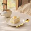 Dishwasher Safe Spoon Tulip Shaped Stainless Steel Spoon, Long Handle Coffee Ice Cream Kitchen Flatware Dessert Serving with Hanging Hook, Utensils