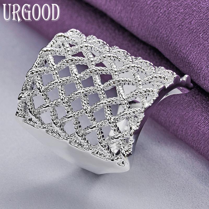 925 Sterling Silver Beautiful Woven Ring Gift Fashion Jewelry