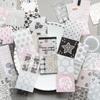 200pcs/lot Memo Pads Material Paper Faded Poem Junk Journal Scrapbooking Cards Retro Background Decoration Paper