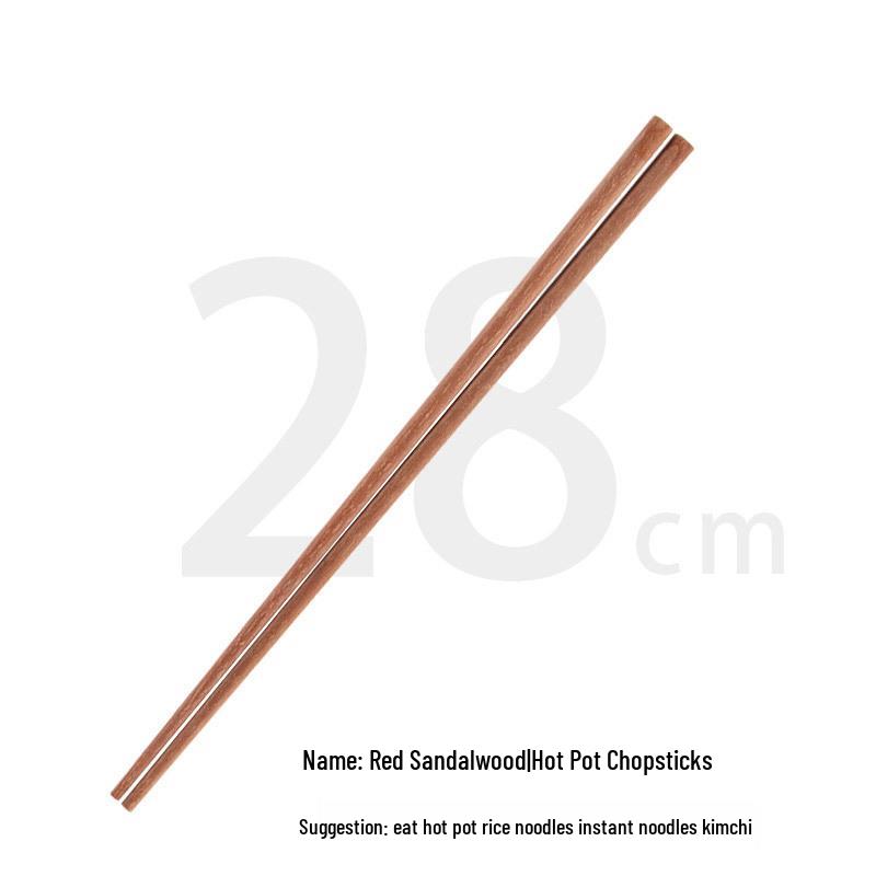 Unlackierte Wenge-Essstäbchen zum Servieren, 32 cm – Essstäbchen zum Schöpfen für Hot Pot & Nudeln