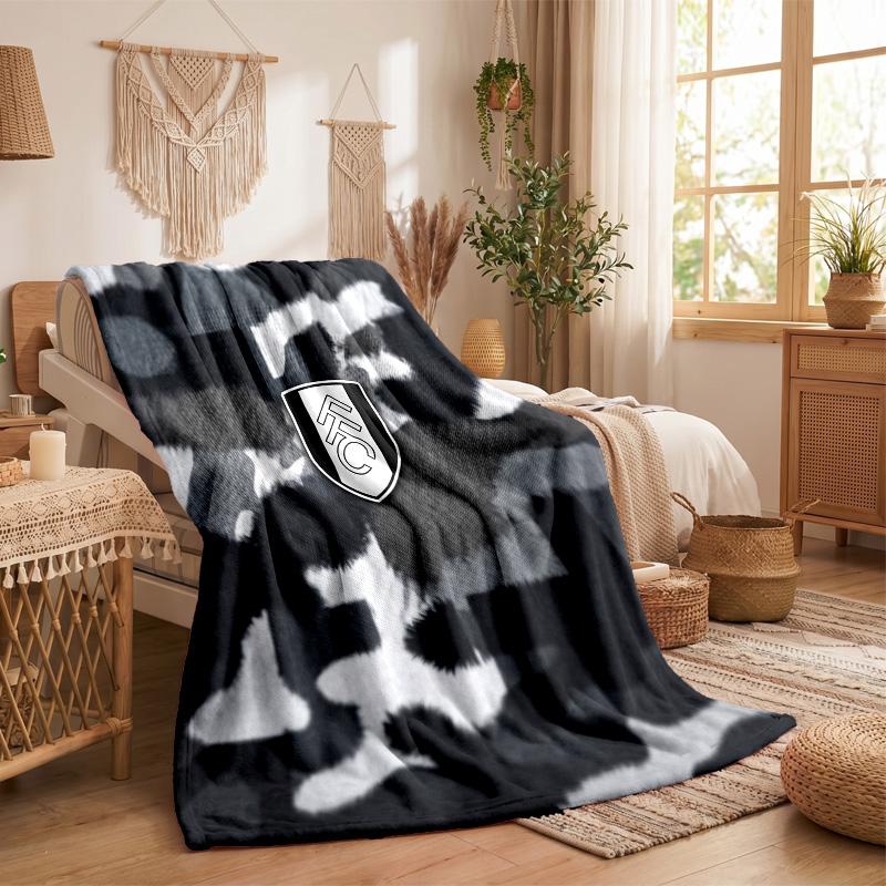 Fulham Fußball Druck Flanell Decke Weich Warm Sofa Bett Überwurf für Zuhause Büro Schlafzimmer