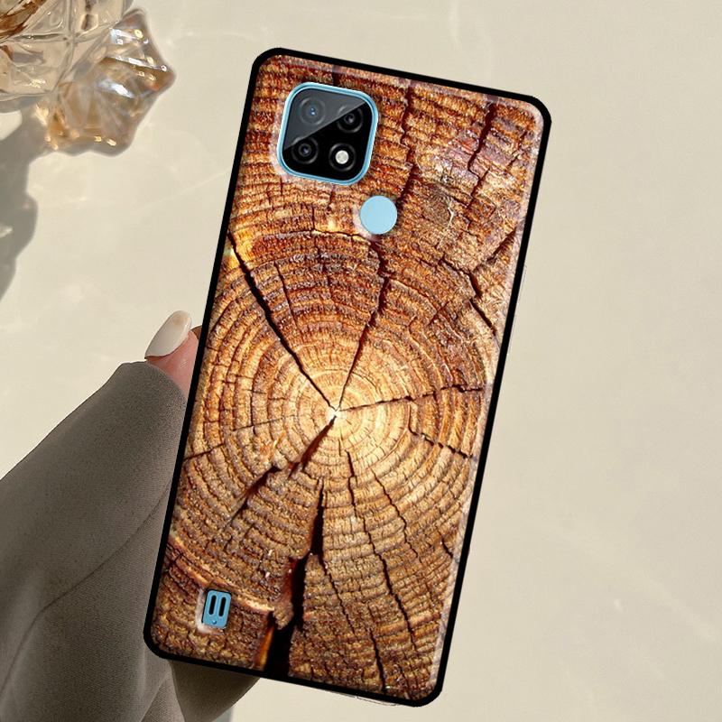 Pattern Wood Textures For Realme GT 7 Pro GT 6T 6 5 C67 C61 C55 C53 C51 C21Y C25S C75 10 11 12 13 14 Pro Plus Case