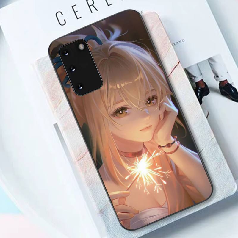 Etui na telefon Anime Genshin Impact Yoimiya dla Samsunga S10 21 20 9 8 plus lite S20 ULTR 7edge