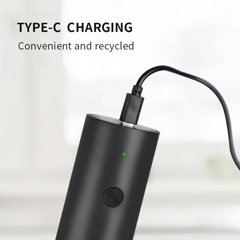 Molinillo Eléctrico Automático para Pimienta Sal Marina Botella Recargable por USB Ajustable Molinillo de Polvo para Especias Herramientas de Cocina