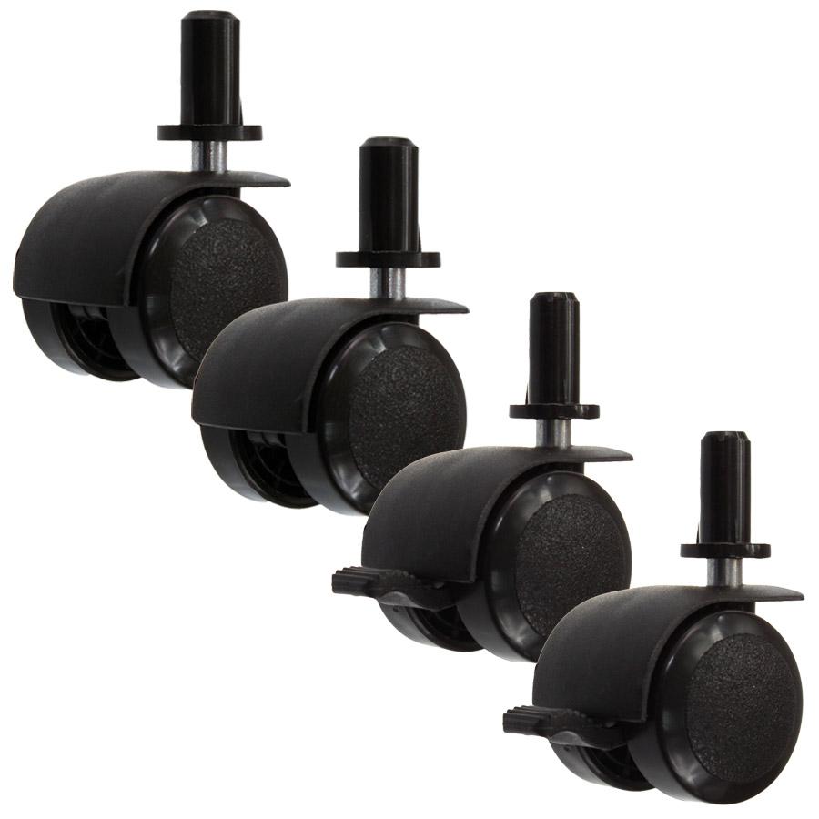 Kinderbetträder - schwarzes Set à 4 Stück