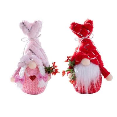 Tragbare LED-Lichtpuppe Valentinstag Süßes gesichtsloses Spielzeug Handgemachte Tomten